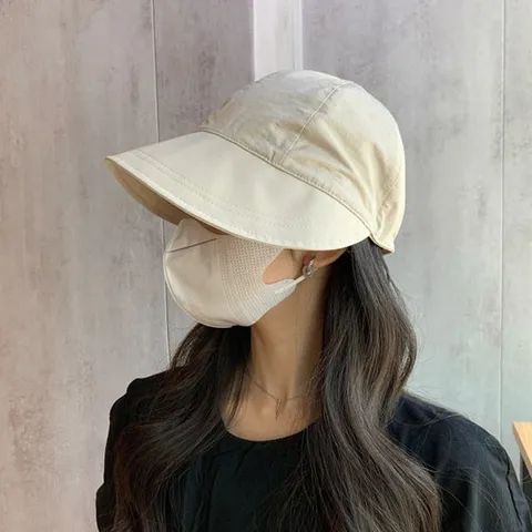 스트링 조절 여성 데일리 버킷햇 여름 벙거지모자 썬캡 등산모자