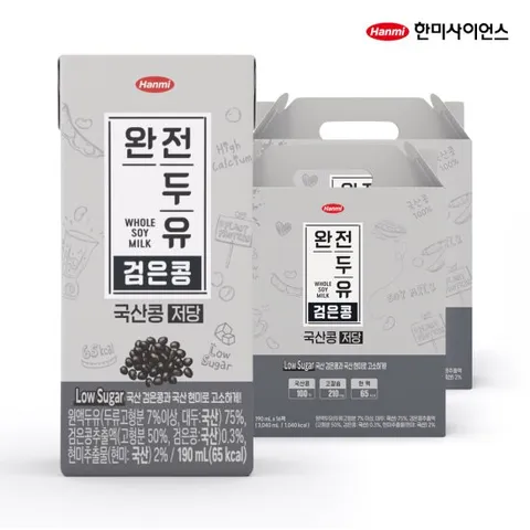 [한미]완전두유 국산콩 검은콩 저당 190ml 32팩