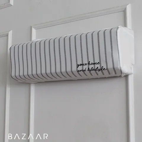 고밀도 스판 줄무늬 에어컨 커버 (벽걸이형)