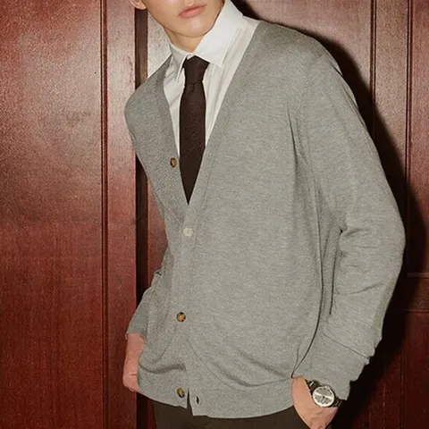 야미니트 남성 비스코스 울블렌디드 니트가디건 3종택1