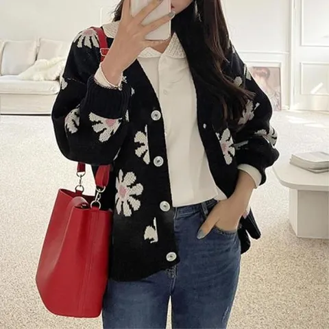 [마이더스비] 에르망 플라워 가디건