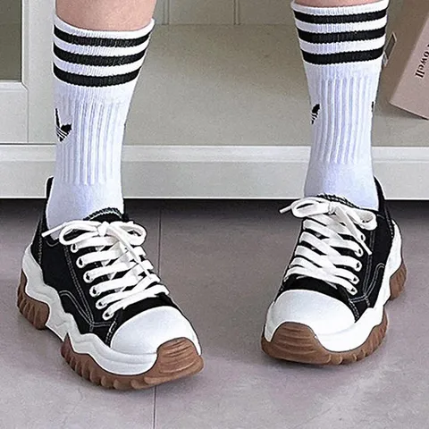 [더힐슈즈] 키높이 여성 여자 슬립온 운동화 스니커즈 6cm