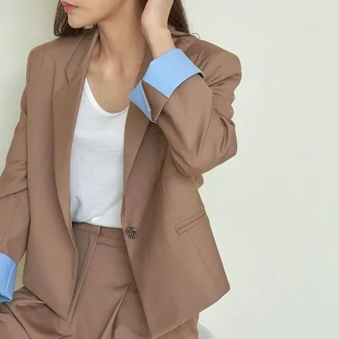 [BELLA.DOI] 투웨이 팀 일자핏 크롭 정장 자켓 3color