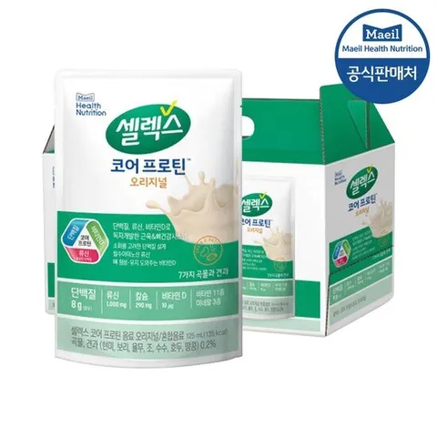 [셀렉스]셀렉스 프로틴 음료 오리지널 파우치 125ml 12입 (1박스)