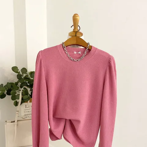 헤이븐 / 로밋 베이직 퍼프소매 니트 티셔츠(5colo