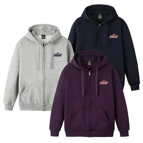 남성 여성 스탠다드 겨울 기모 후드 집업