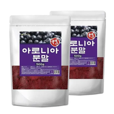 [엄마애손] 아로니아 분말 (국내산 500g) 2개