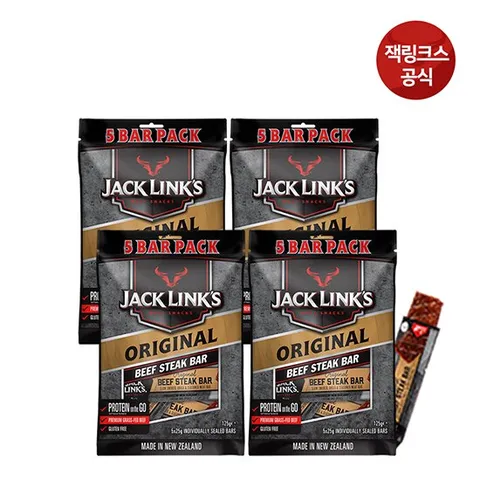 잭링크스 스테이크바 25gX5개X4팩(20개)