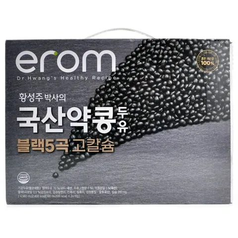 코스트코 이롬 황성주 국산 약콩 두유 4560ml (190ml x 24개)