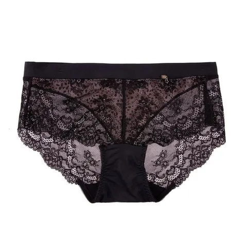 [ 롯데백화점 ][보디가드]블랙 시스루 애니멀 레이스팬티 BGWPY802
