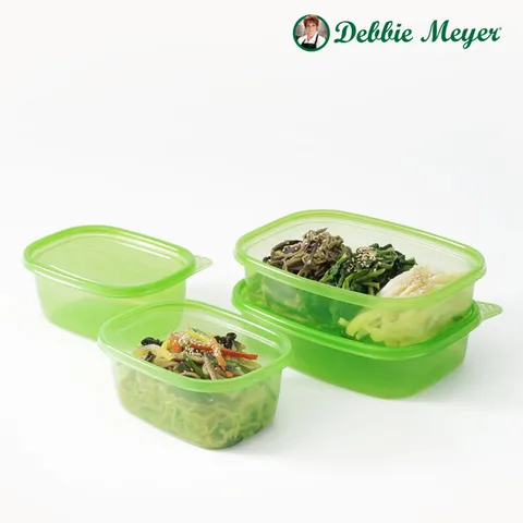 데비마이어 그린박스 밀프랩 반찬통 냉장고정리 소분용기 709ml 2p + 946ml 2p