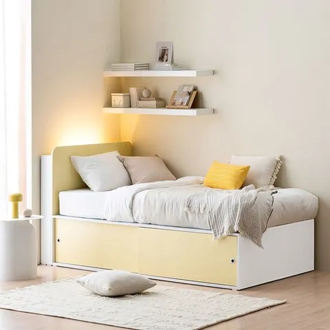 스페이서 슬라이딩 수납침대 SS(440프레임+계단+가드+LED헤드)