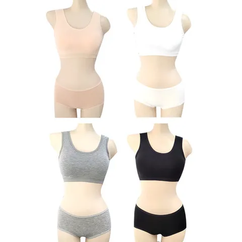 편안한 노와이어 브라 노라인 누디 브라탑 팬티 8종