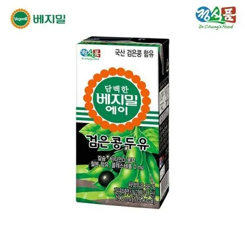 [베지밀]담백한 베지밀 A(에이) 검은콩 두유 190mlx80팩