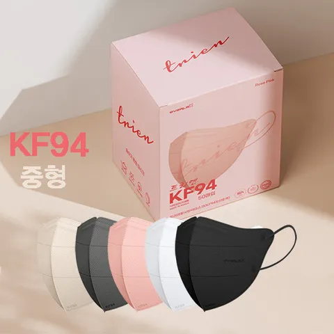 에버렉스 KF94 트리엔 컬러마스크 5컬러 50매 중형/새부리형/개