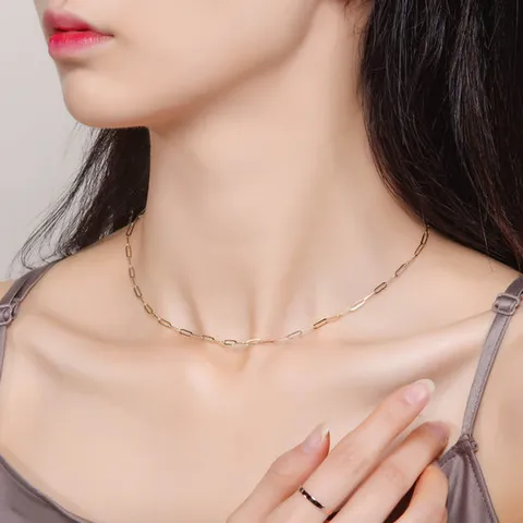 베라토 14K 클립 체인 목걸이