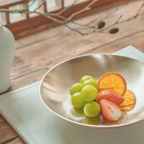 [광명유기] 방짜유기 오목접시 24cm