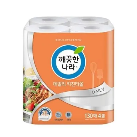 키친타올 깨끗한나라 데일리키친타올 130매X4롤