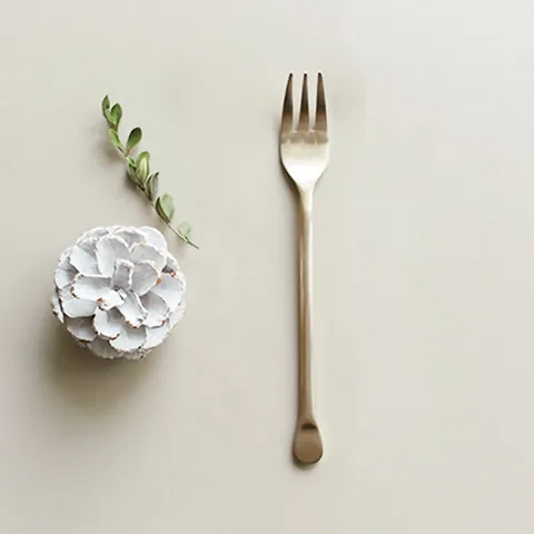 놋담 방짜유기 유기 둥근 티포크