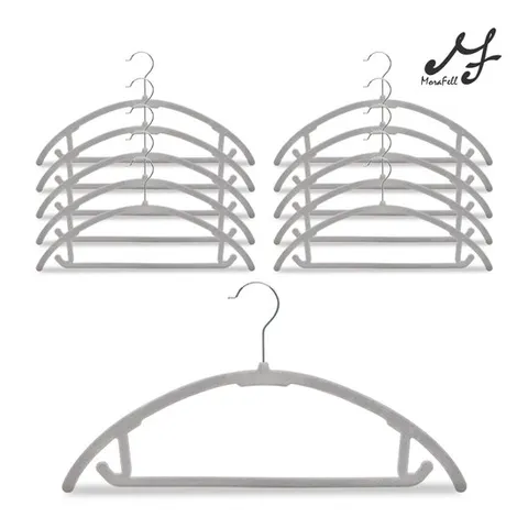 모라펠 회전형 라운드 벨벳 매직 행거 옷걸이 30P