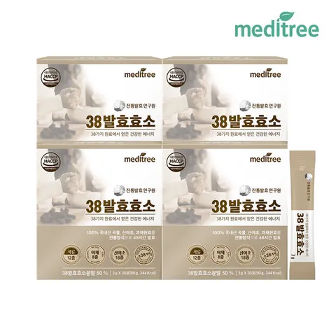 메디트리 국내산 곡물 38 발효효소 30포 x 4박스