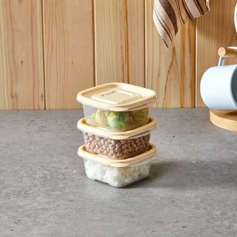 [모던하우스] 뉴프레쉬락 다목적보관용기 정사각 250ml 3P_옐로