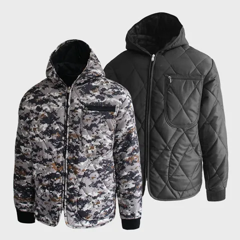 [화이트빌딩]깔깔이 후드 경량패딩점퍼