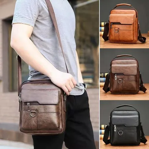 [비틀버드]가죽 숄더 남자 크로스백 ELG071