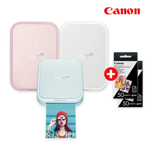 캐논 인스픽P2 100매패키지 포토프린터 핸드폰 사진인화 PV-223