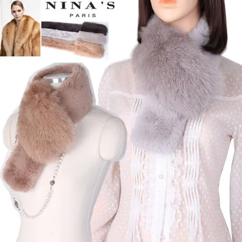 80cm_천연폭스배색 렉스퍼넥워머(1SS196)