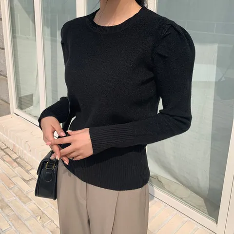 누앙 퍼프 라운드 니트 [tnt0283]