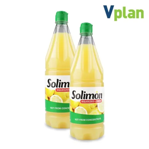 브이플랜 솔리몬 스퀴즈드 레몬즙 2병 (총 2L) 레몬 수 원액