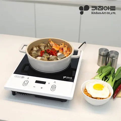 [2000W 강력한 화력] 키친아트 하이라이트 전기레인지 KHT-4004 / 화이트