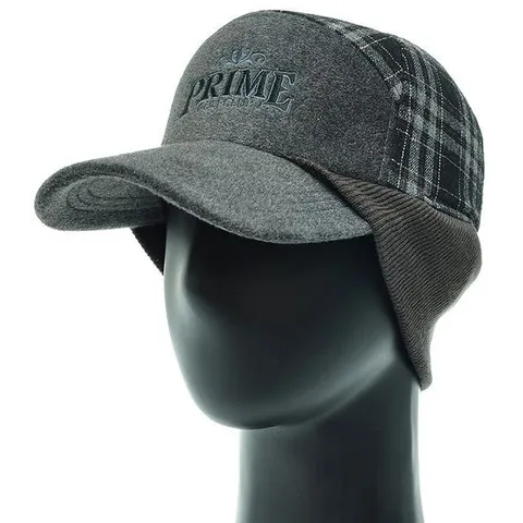 [플릭앤플록]TCO012.타탄체크 귀달이 중년남성 캡모자 아빠 할아버지 겨울 등산 골프 모자