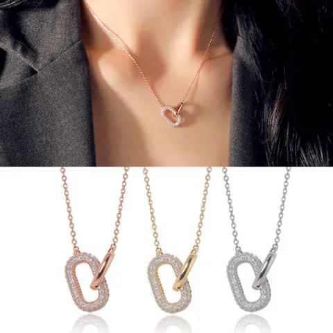 레클라 큐빅팬던트 목걸이