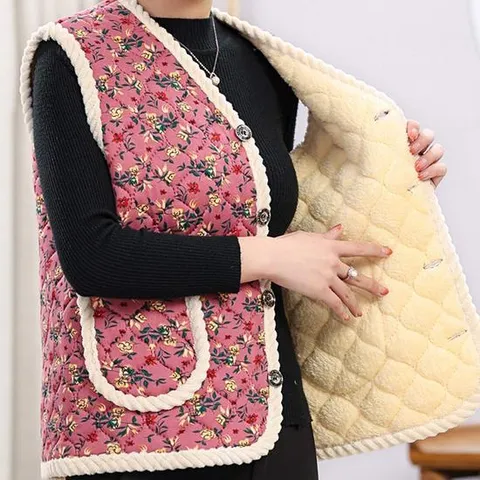 2장 제이케이 겨울 따뜻한 빅사이즈 엄마 촌캉스 할머니 양털 김장조끼