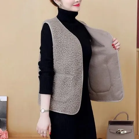 [휴드] 에이트 양털 뽀글이 데일리 조끼자켓