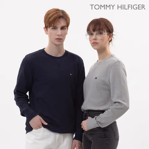 타미힐피거 와플 크루넥 긴팔티셔츠 롱슬리브 T3585
