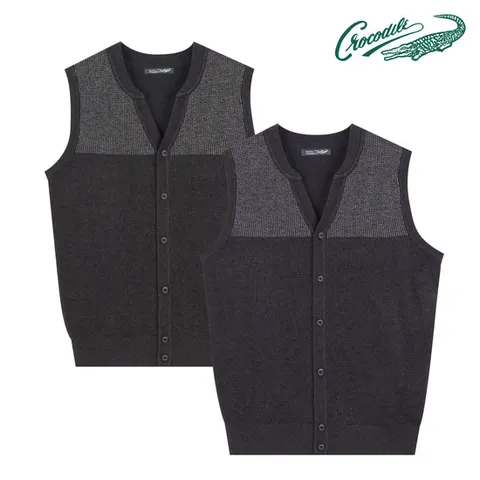 [크로커다일] 컬러 블럭킹 오픈 베스트 CDAA8KV3301