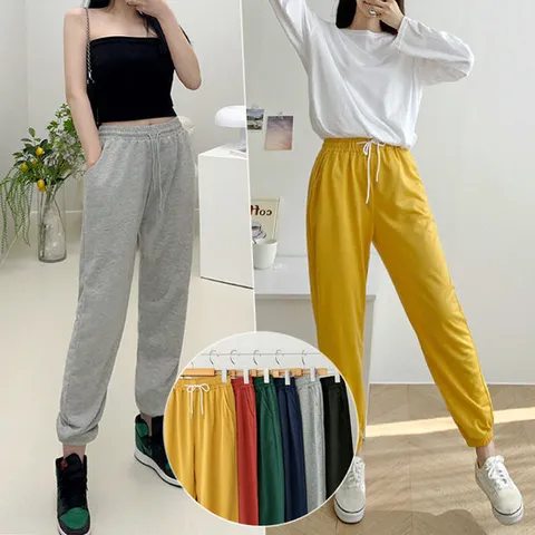 [비비드글램]비스킷 트레이닝 조거팬츠 6color 밴딩바지 츄리닝