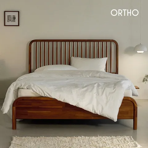 올쏘 진저 SE0등급 원목 퀸 침대 프레임 Q (2colors)