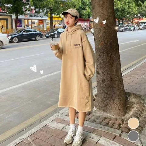 롱원피스 도툼 기모 후드 URD 120