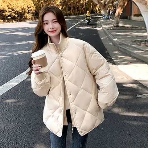 [최초38,800] (유니제이) 팔로디 퀼팅 루즈핏 하이넥 패딩점퍼