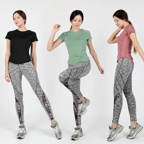 조이할리 여성 요가복 세트 상하의 반팔 티셔츠 레깅스 JY250