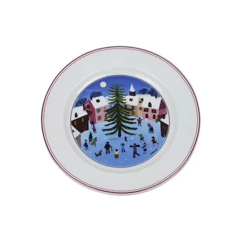 [빌레로이앤보흐]크리스마스 디자인나이프 샐러드 접시
