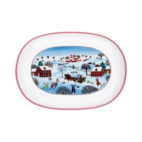 [빌레로이앤보흐]크리스마스 디자인나이프 피클 접시