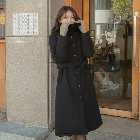 [마이더스비] [끈set] 비띠끄 밍크카라 패딩 코트 [밍크]