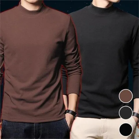 [깨비몰] 남자 목폴라 터틀넥 긴팔 티셔츠 이너반목티