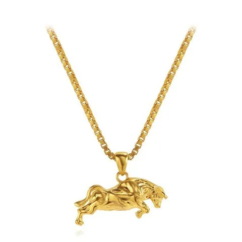 [한국금다이아몬드] 남자 순금 목걸이 체인 황금 소 24K 30g 18K장식