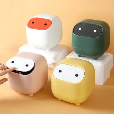 청년리빙 닌자 미니 원터치 화장대 책상 소형 휴지통